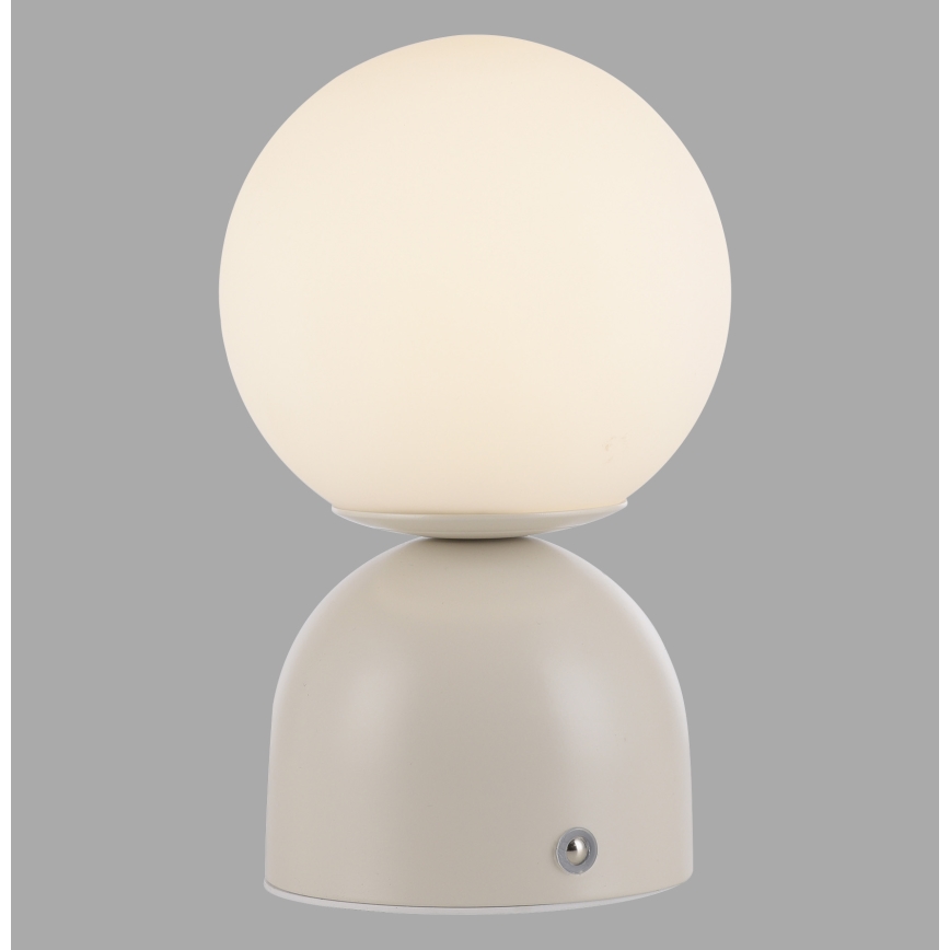 Schöner Wohnen 19218-39 - Ρυθμιζόμενο επιτραπέζιο φωτιστικό LED RUDI, επαναφορτιζόμενο με έλεγχο αφής, LED/1,2W/5V 3000-6000K 1200 mAh γκρι