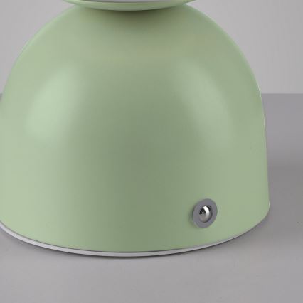 Schöner Wohnen 19218-43 - Ρυθμιζόμενη επιτραπέζια επαναφορτιζόμενη λάμπα LED με έλεγχο αφής RUDI LED/1,2W/5V 3000-6000K 1200 mAh πράσινη