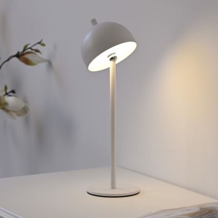 Schöner Wohnen 19244-16 - Επαναφορτιζόμενη εξωτερική επιτραπέζια λάμπα LED BELLIS, ρυθμιζόμενη μέσω αφής, LED/2,5W/5V 2600 mAh IP54, λευκή