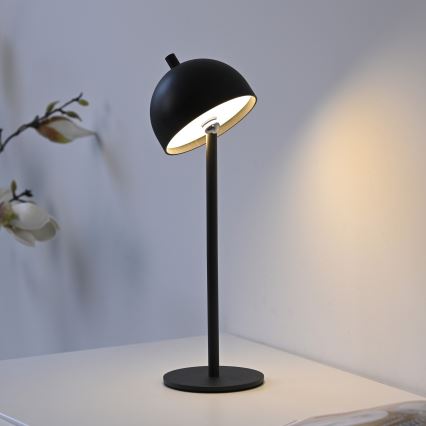 Schöner Wohnen 19244-18 - Επιτραπέζιο φωτιστικό εξωτερικού χώρου BELLIS LED, ρυθμιζόμενο με λειτουργία αφής, επαναφορτιζόμενο, 2,5W/5V, 2600 mAh, IP54, μαύρο