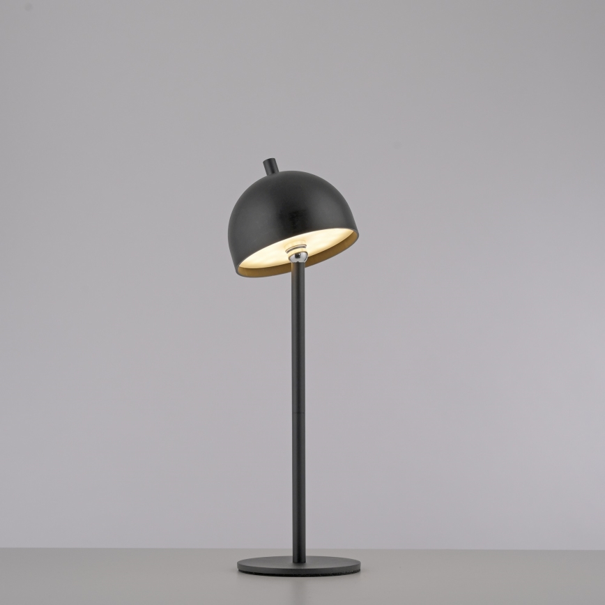 Schöner Wohnen 19244-18 - Επιτραπέζιο φωτιστικό εξωτερικού χώρου BELLIS LED, ρυθμιζόμενο με λειτουργία αφής, επαναφορτιζόμενο, 2,5W/5V, 2600 mAh, IP54, μαύρο