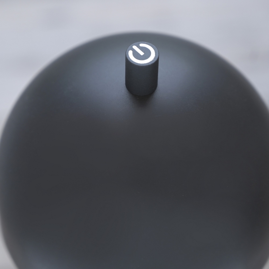 Schöner Wohnen 19244-18 - Επιτραπέζιο φωτιστικό εξωτερικού χώρου BELLIS LED, ρυθμιζόμενο με λειτουργία αφής, επαναφορτιζόμενο, 2,5W/5V, 2600 mAh, IP54, μαύρο