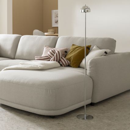 Schöner Wohnen 19245-17 - Ρυθμιζόμενη, με έλεγχο αφής, επαναφορτιζόμενη εξωτερική επιδαπέδια λάμπα LED BELLIS LED/2,5W/5V 2600 mAh IP54 γυαλιστερό χρώμιο