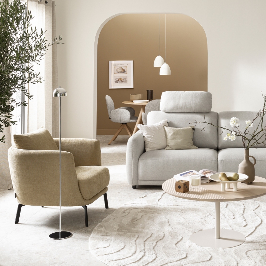 Schöner Wohnen 19245-17 - Ρυθμιζόμενη, με έλεγχο αφής, επαναφορτιζόμενη εξωτερική επιδαπέδια λάμπα LED BELLIS LED/2,5W/5V 2600 mAh IP54 γυαλιστερό χρώμιο