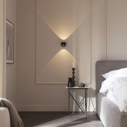 Schöner Wohnen 19331-18 - Φωτιστικό τοίχου LED CHIA 2xLED/2W/230V μαύρο