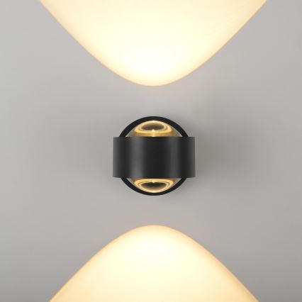 Schöner Wohnen 19331-18 - Φωτιστικό τοίχου LED CHIA 2xLED/2W/230V μαύρο