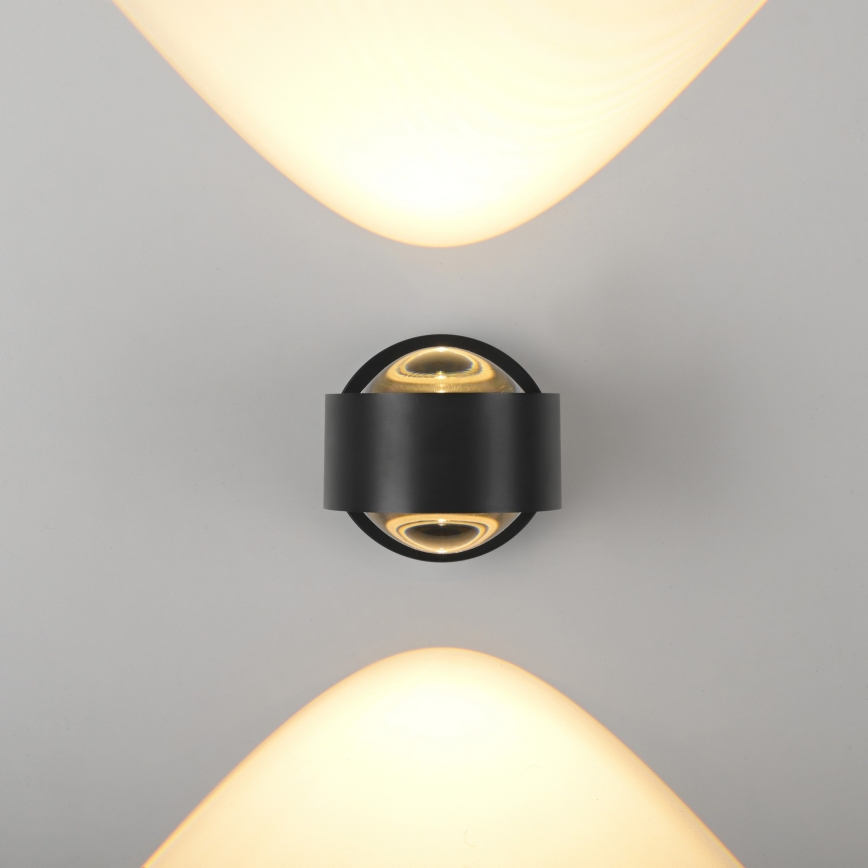 Schöner Wohnen 19331-18 - Φωτιστικό τοίχου LED CHIA 2xLED/2W/230V μαύρο