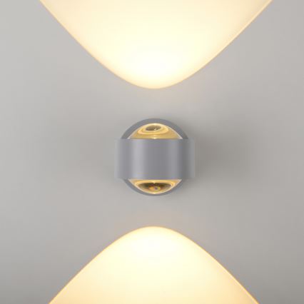 Schöner Wohnen 19331-21 - Επιτοίχιο φωτιστικό LED CHIA 2xLED/2W/230V ανθρακί