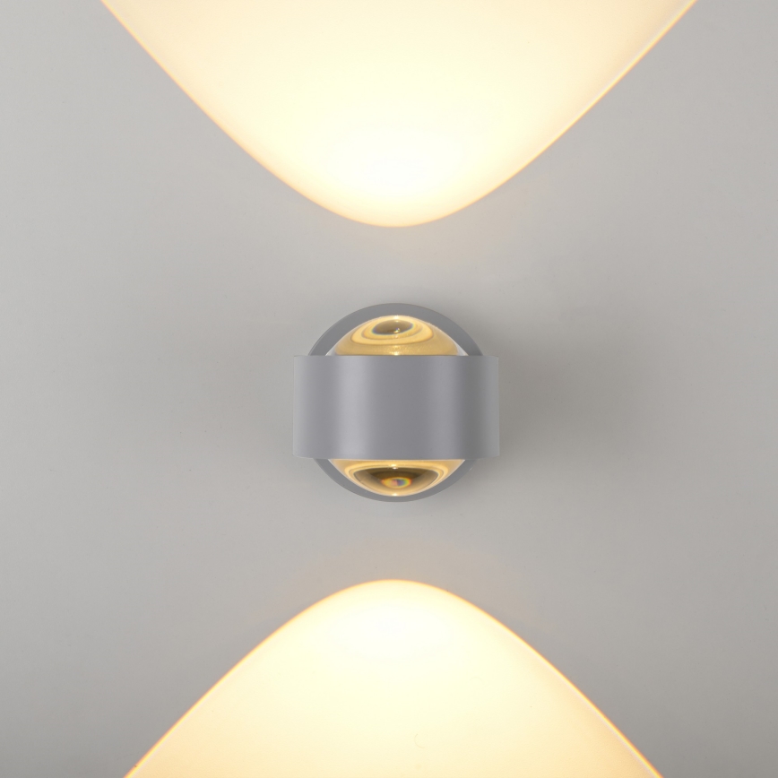 Schöner Wohnen 19331-21 - Επιτοίχιο φωτιστικό LED CHIA 2xLED/2W/230V ανθρακί