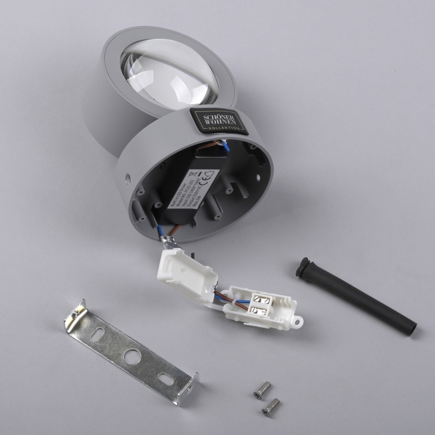 Schöner Wohnen 19331-21 - Επιτοίχιο φωτιστικό LED CHIA 2xLED/2W/230V ανθρακί