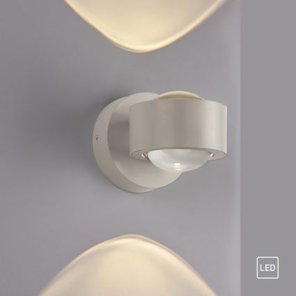 Schöner Wohnen 19331-39 - Επιτοίχιο φωτιστικό LED CHIA 2xLED/2W/230V γκρι