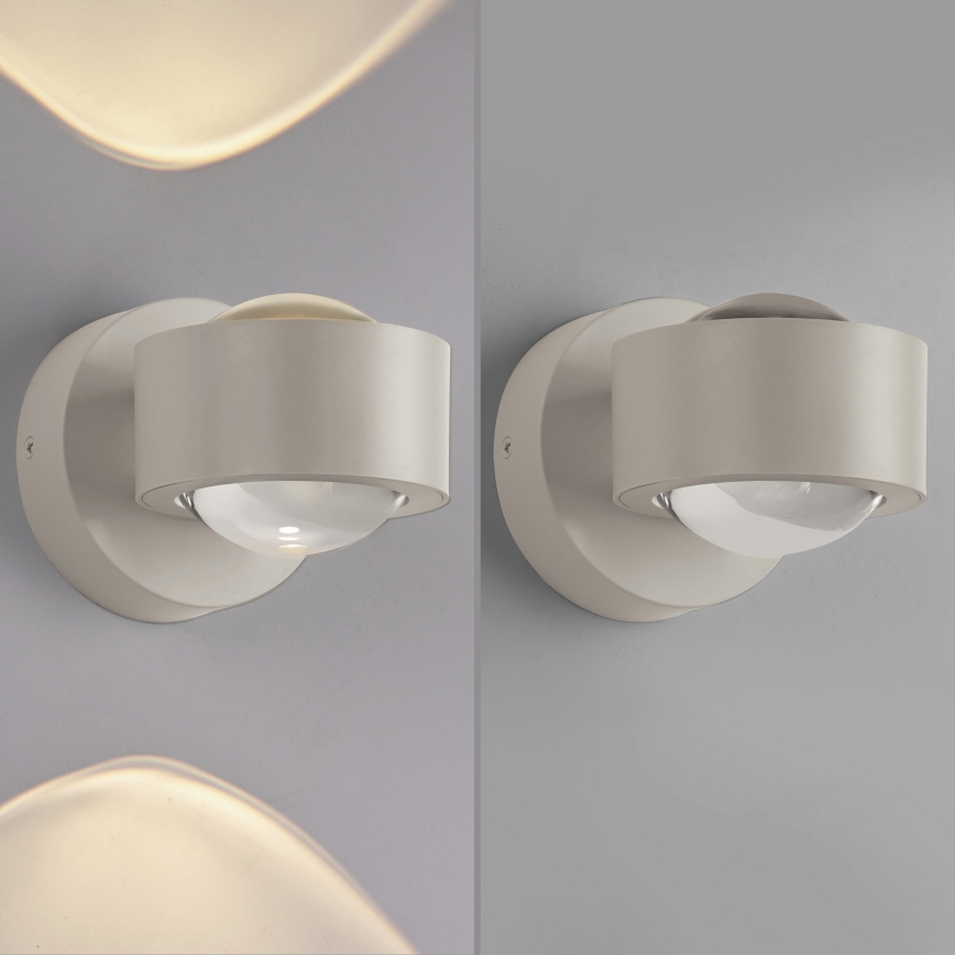 Schöner Wohnen 19331-39 - Επιτοίχιο φωτιστικό LED CHIA 2xLED/2W/230V γκρι