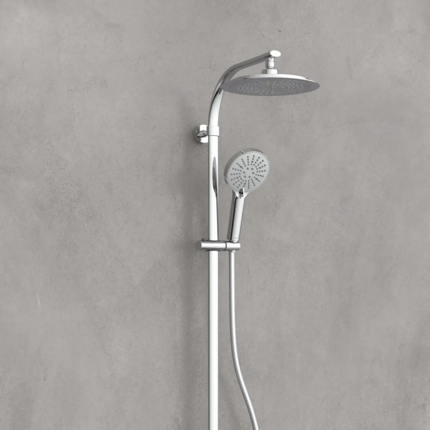 Schütte 60046 - Σετ ντους με θερμοστατική μπαταρία MADURA FRESH σε γυαλιστερό χρώμιο