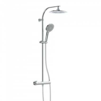 Schütte 60046 - Σετ ντους με θερμοστατική μπαταρία MADURA FRESH σε γυαλιστερό χρώμιο