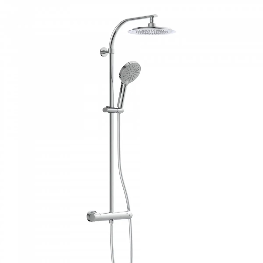 Schütte 60046 - Σετ ντους με θερμοστατική μπαταρία MADURA FRESH σε γυαλιστερό χρώμιο