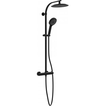 Schütte 60076 - Σετ ντους με θερμοστατική μπαταρία MADURA FRESH μαύρο