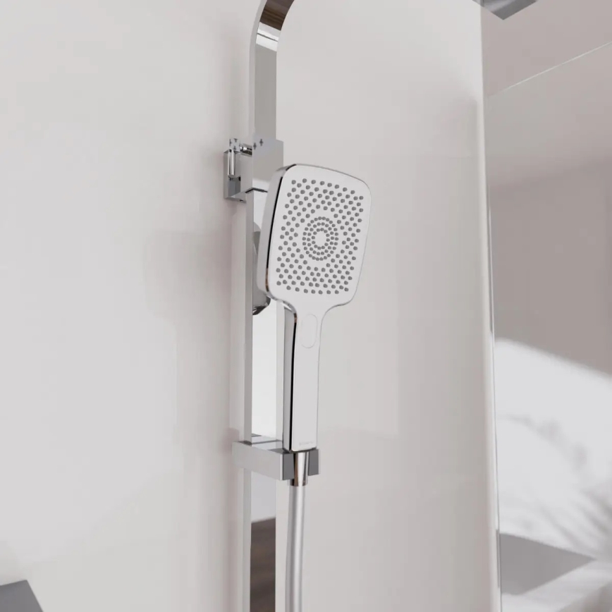 Schütte 60530 - Σετ ντους OCEAN με θερμοστατική μπαταρία, γυαλισμένο χρώμιο