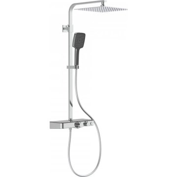 Schütte 60531 - Σετ ντους με θερμοστατική μπαταρία OCEAN, γυαλιστερό χρώμιο/ανθρακί