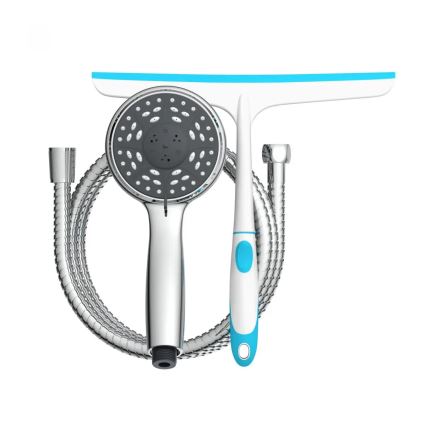 Schütte 64197 - Σετ ντους γυαλιστερό χρώμιο + σκούπα για τζάμι