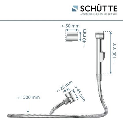 Schütte 78016 - Ψεκαστήρας για νιπτήρα σε γυαλιστερό χρώμιο