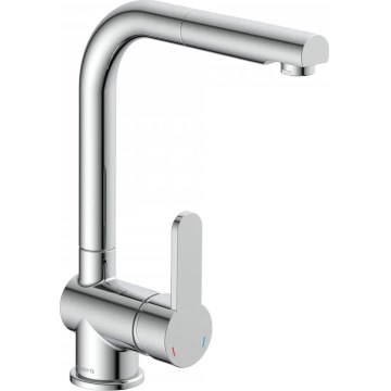 Schütte 79700 - Μπαταρία κουζίνας LONDON με αποσπώμενη κεφαλή ψεκασμού, γυαλιστερό χρώμιο