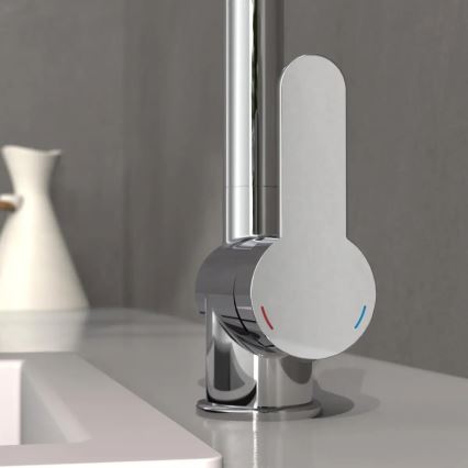 Schütte 79700 - Μπαταρία κουζίνας LONDON με αποσπώμενη κεφαλή ψεκασμού, γυαλιστερό χρώμιο