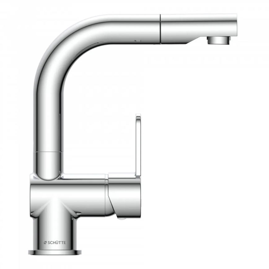 Schütte 79710 - Μπαταρία νεροχύτη με αποσπώμενη κεφαλή ψεκασμού LONDON, σε γυαλιστερό χρώμιο