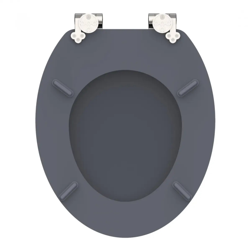 Schütte 80104 - Κάλυμμα λεκάνης SPIRIT ανθρακί SoftClose, κατασκευή από MDF (ξύλο)