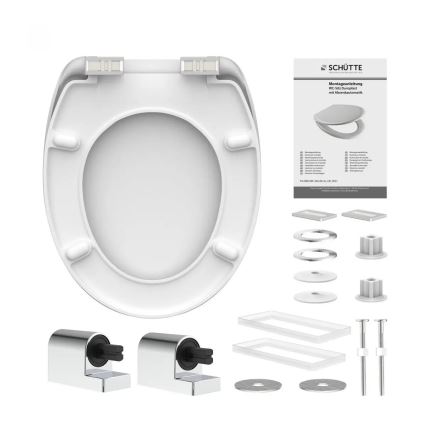 Schütte 82100-A - Κάθισμα WC λευκό με SoftClose από Duroplast