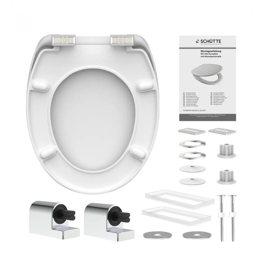 Schütte 82100-A - Κάθισμα WC λευκό με SoftClose από Duroplast
