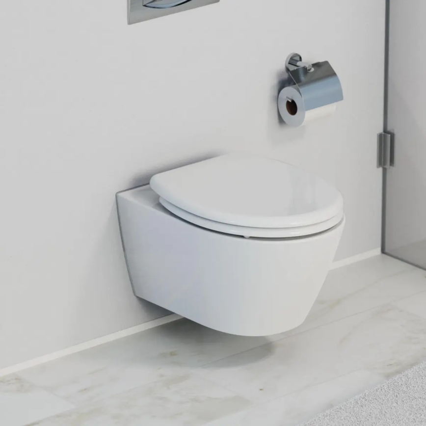 Schütte 82300-A - Κάθισμα τουαλέτας ΛΕΥΚΟ SoftClose από Duroplast
