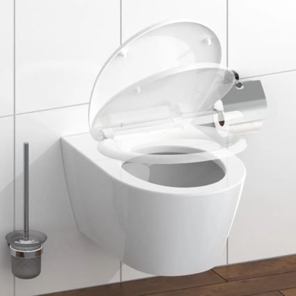 Schütte 82300-A - Κάθισμα τουαλέτας ΛΕΥΚΟ SoftClose από Duroplast