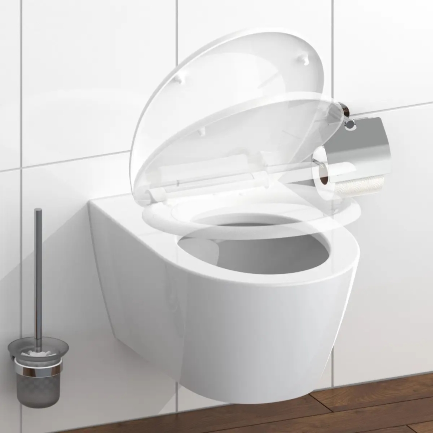 Schütte 82300-A - Κάθισμα τουαλέτας ΛΕΥΚΟ SoftClose από Duroplast