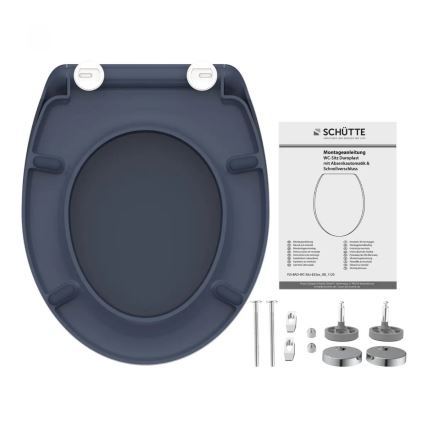 Schütte 82304-A - Κάθισμα τουαλέτας ανθρακί με SoftClose, από duroplast