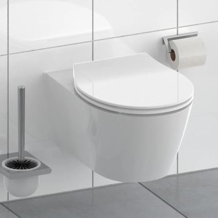 Schütte 82700 - Κάθισμα λεκάνης SLIM WHITE με SoftClose, Duroplast