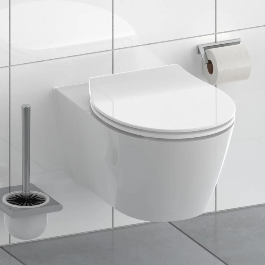 Schütte 82700 - Κάθισμα λεκάνης SLIM WHITE με SoftClose, Duroplast