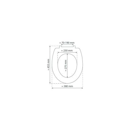Schütte 82700 - Κάθισμα λεκάνης SLIM WHITE με SoftClose, Duroplast
