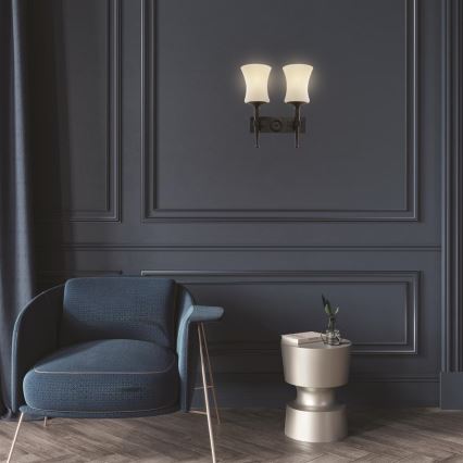 Searchlight - Επιτοίχιο φωτιστικό CARTWHEEL 2xE27/60W/230V