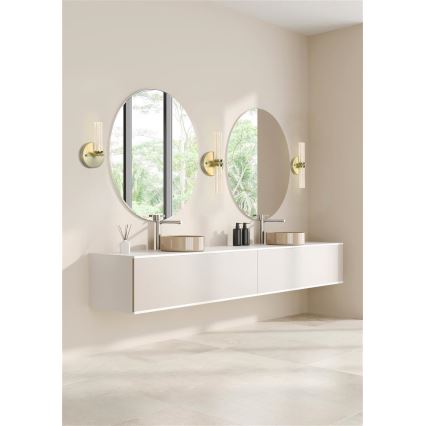 Searchlight - Ρυθμιζόμενο επιτοίχιο φωτιστικό μπάνιου ABERDEEN LED/7W/230V IP44 ορείχαλκος