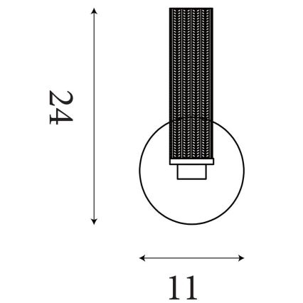 Searchlight - Ρυθμιζόμενο επιτοίχιο φωτιστικό μπάνιου ABERDEEN LED/7W/230V IP44 ορείχαλκος