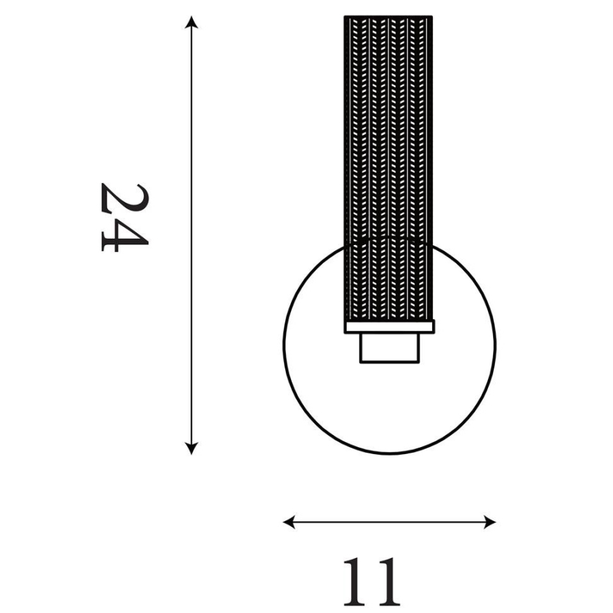 Searchlight - Ρυθμιζόμενο επιτοίχιο φωτιστικό μπάνιου ABERDEEN LED/7W/230V IP44 ορείχαλκος