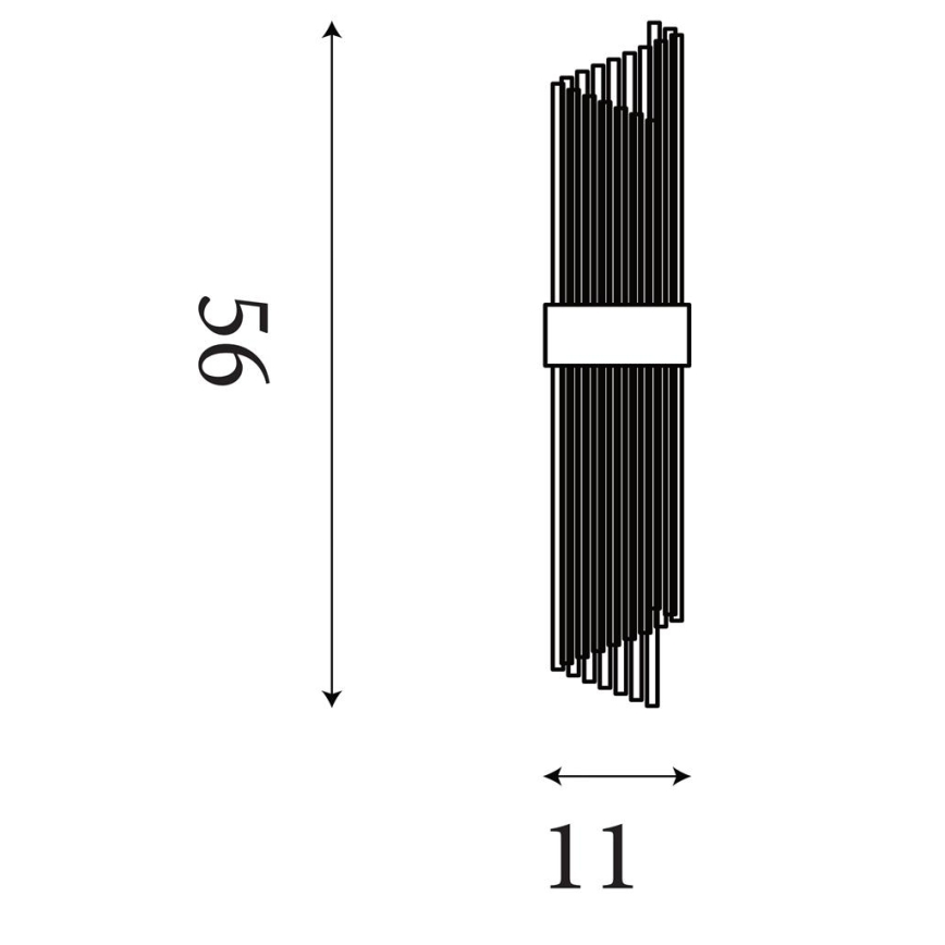 Searchlight - Επιτοίχιο φωτιστικό LARA 2xE14/60W/230V