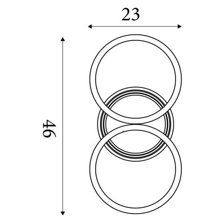 Searchlight - Ρυθμιζόμενο LED φωτιστικό οροφής CONTOUR LED/24W/230V 3000K