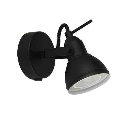 Searchlight - Φωτιστικό σποτ τοίχου FOCUS 1xGU10/50W/230V μαύρο