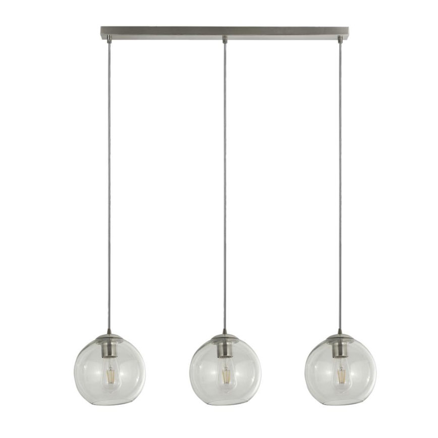 Searchlight - Κρεμαστό φωτιστικό οροφής PENDANT 3xE27/40W/230V ματ χρώμιο