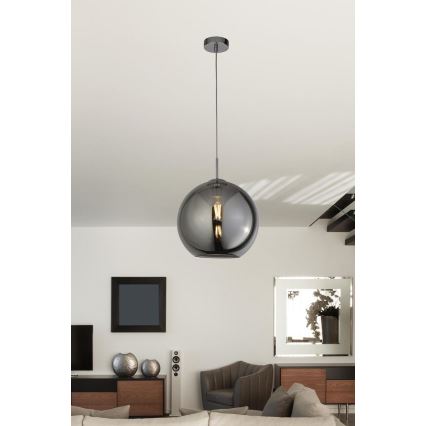 Searchlight - Πολύφωτο σε σχοινί BALL 1xE27/60W/230V μαύρο