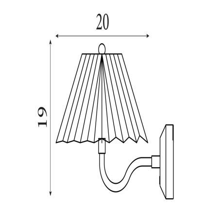 Searchlight - LED ρυθμιζόμενο επιτοίχιο φωτιστικό DANISH LED/1,5W/230V