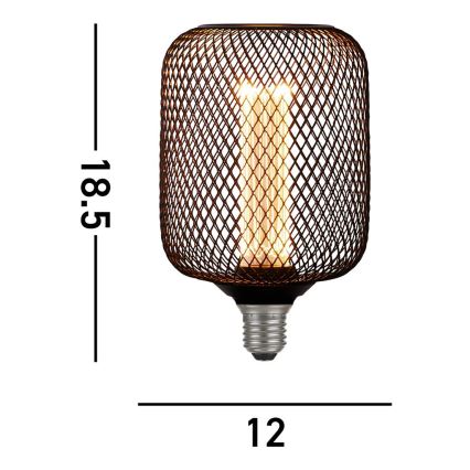 Searchlight - LED ρυθμιζόμενη διακοσμητική λάμπα WIRE MESH E27/4,5W/230V 2700K