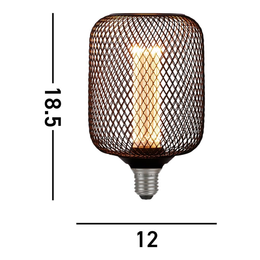 Searchlight - LED ρυθμιζόμενη διακοσμητική λάμπα WIRE MESH E27/4,5W/230V 2700K