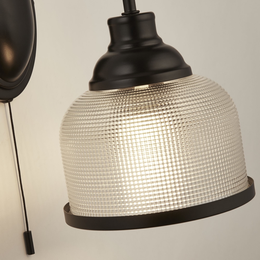 Searchlight - Λάμπα τοίχου BISTRO 1xE27/60W/230V μαύρο